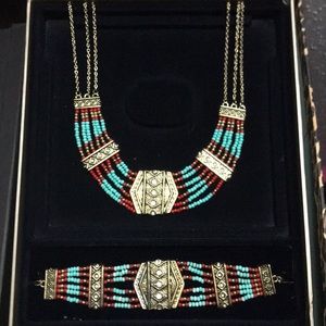 Egyptian style necklace as bracelet!!